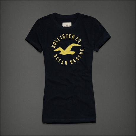 Hollister Mujeres De Cuello Redondo Corto Remera HCO4805